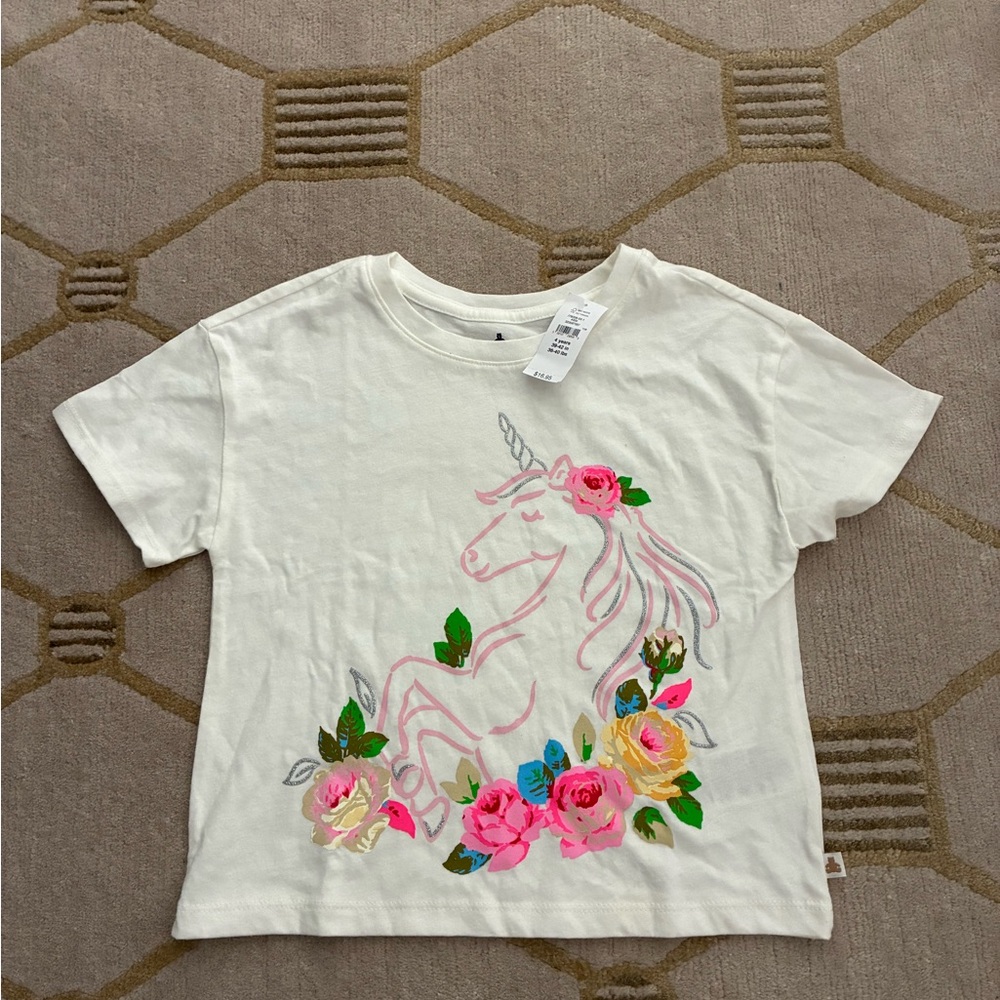 NWT GAP Cotton Unicorn Short Sleeve Tee 4T
